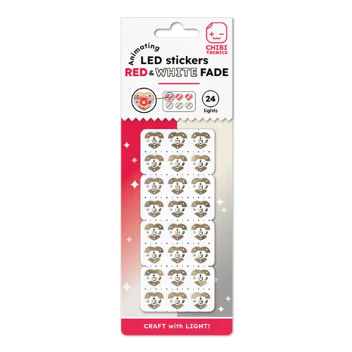 Chibitronics - Animating Red/White Fade LED 24 Pack