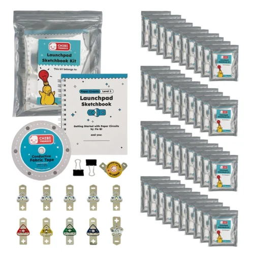 D011LSketchbookWorkshop40cover Chibitronics Launchpad Sketchbook Kit Classroom Set - 40 students Paper Circuits Level 1