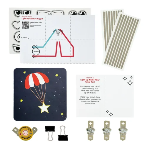 K006Lintrokitknolled Chibitronics Launchpad LEDs Intro Kit Paper Circuits Level 1