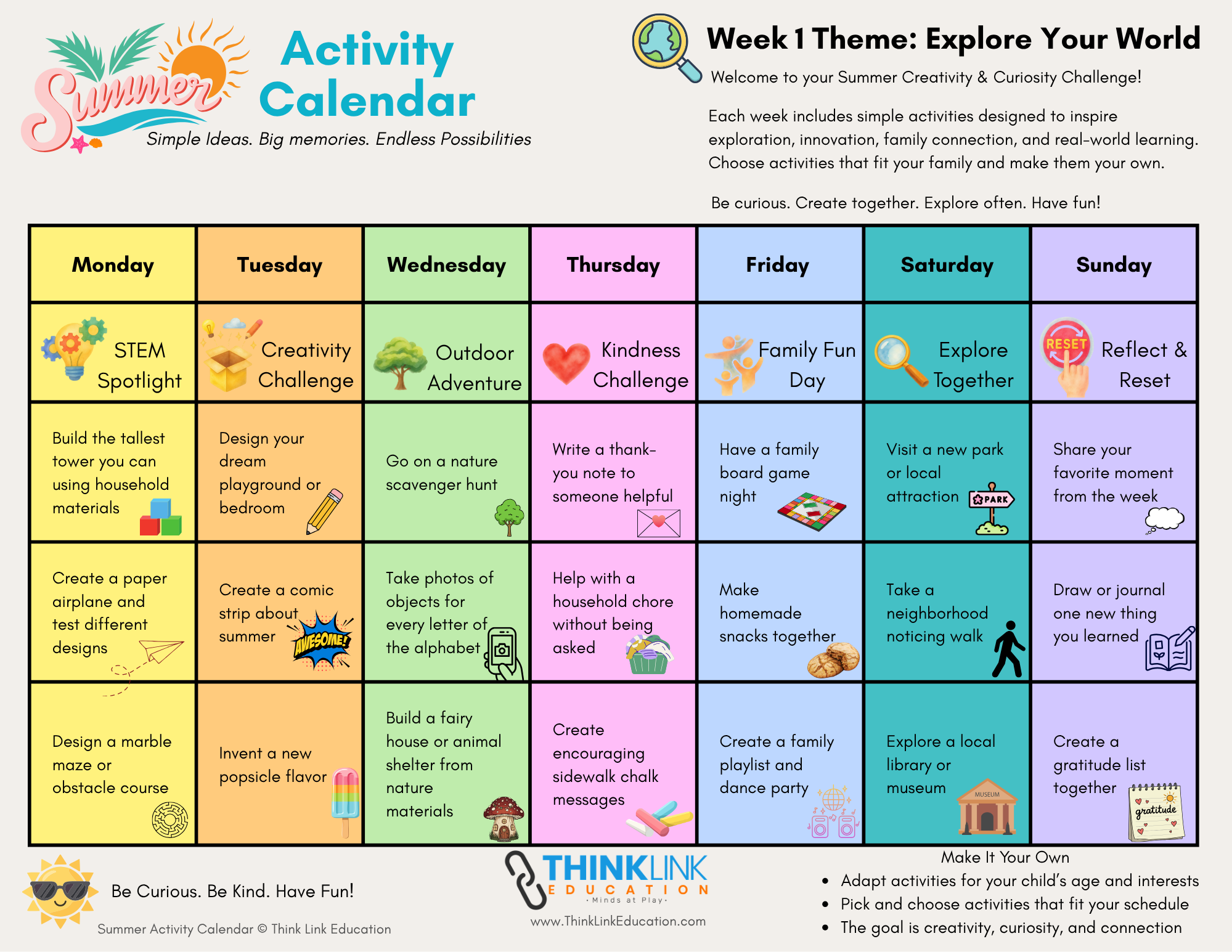 Summer Activity Calendar Sampler (Free Download) - Image 4