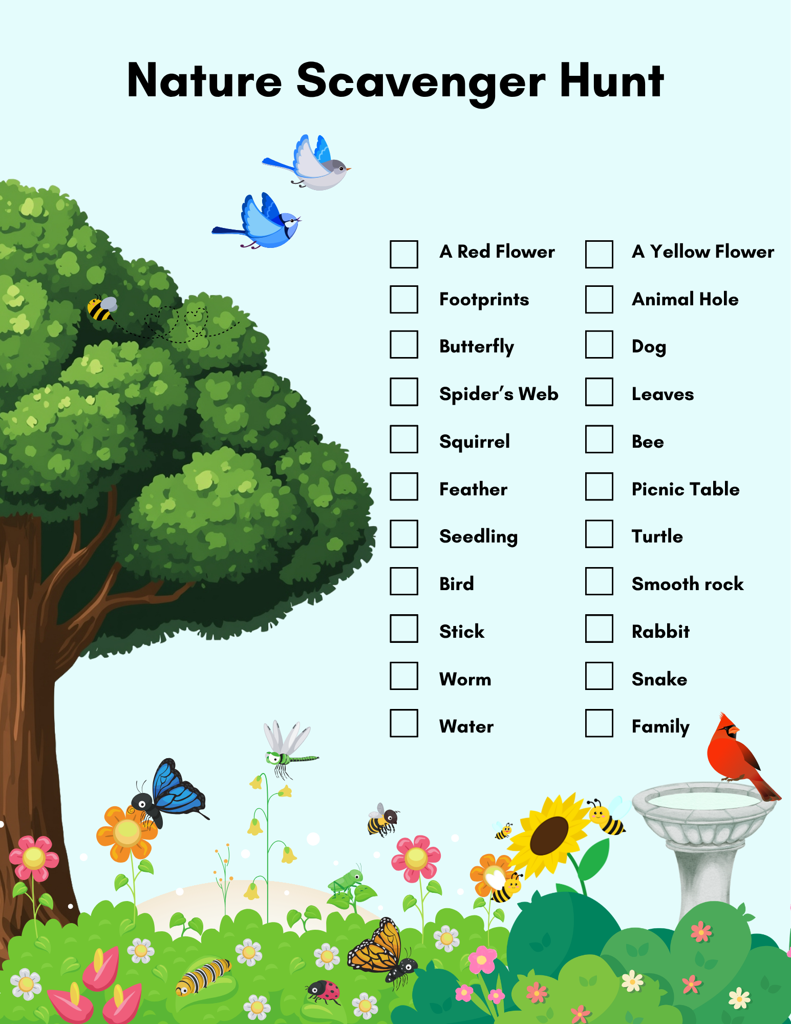 Nature Scavenger Hunt