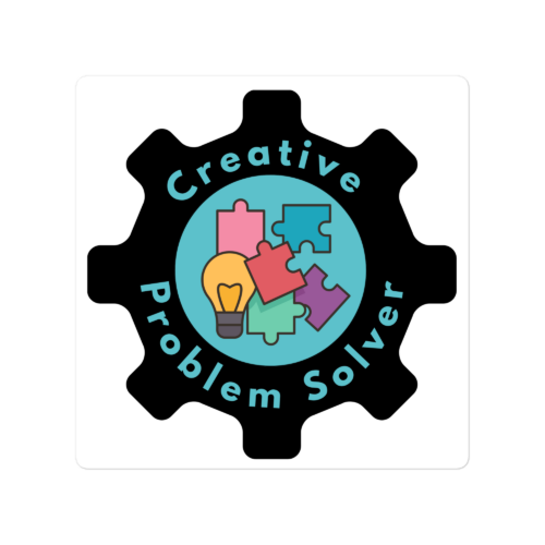 Creative Problem Solver Die-cut stickers
