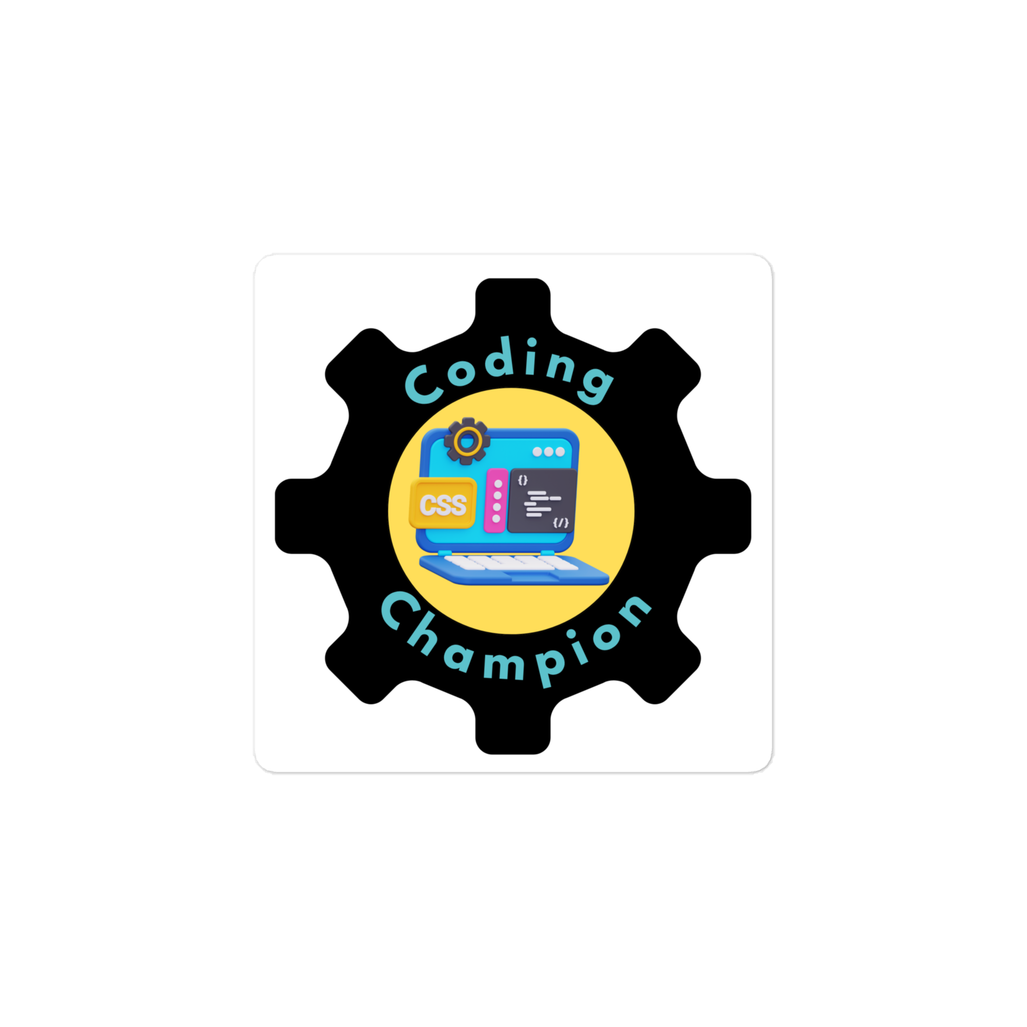 Coding Champion Die-cut stickers - Image 3