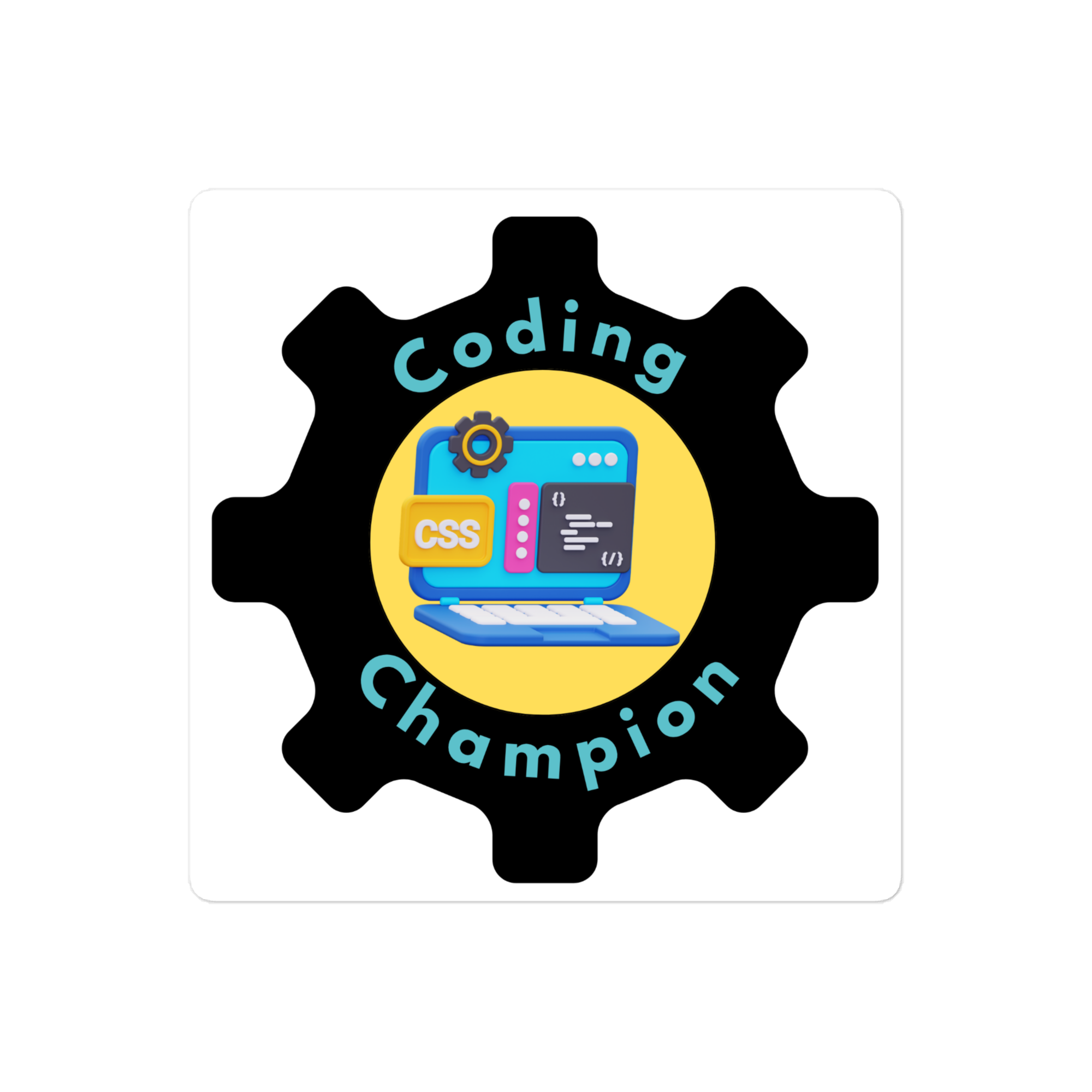 Coding Champion Die-cut stickers - Image 4